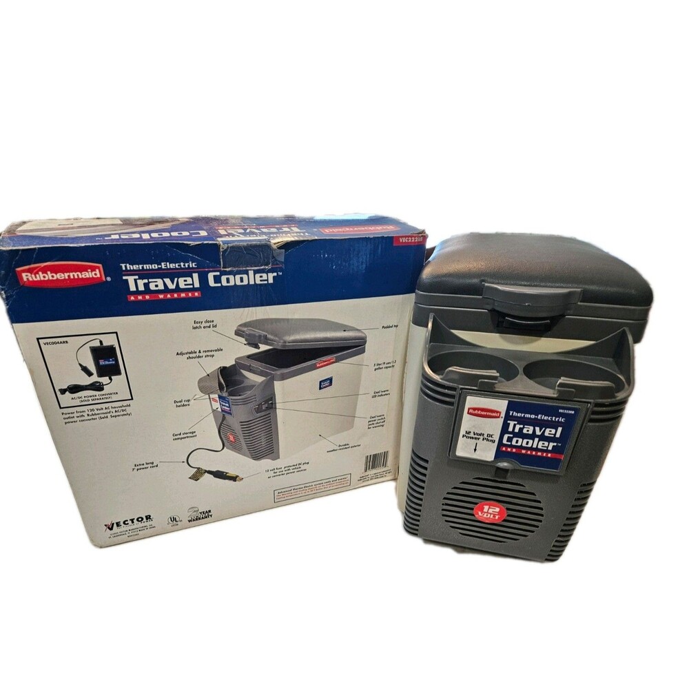 Rubbermaid Thermo-Electric 12V Travel Cooler & Warmer Tested & Working!